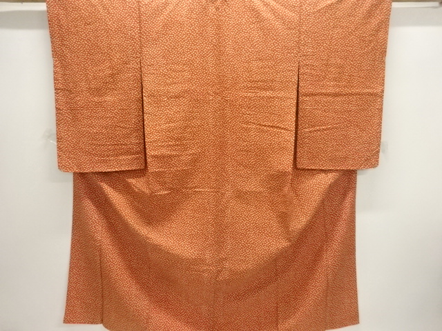 大正ロマン　扇模様上代紬着物